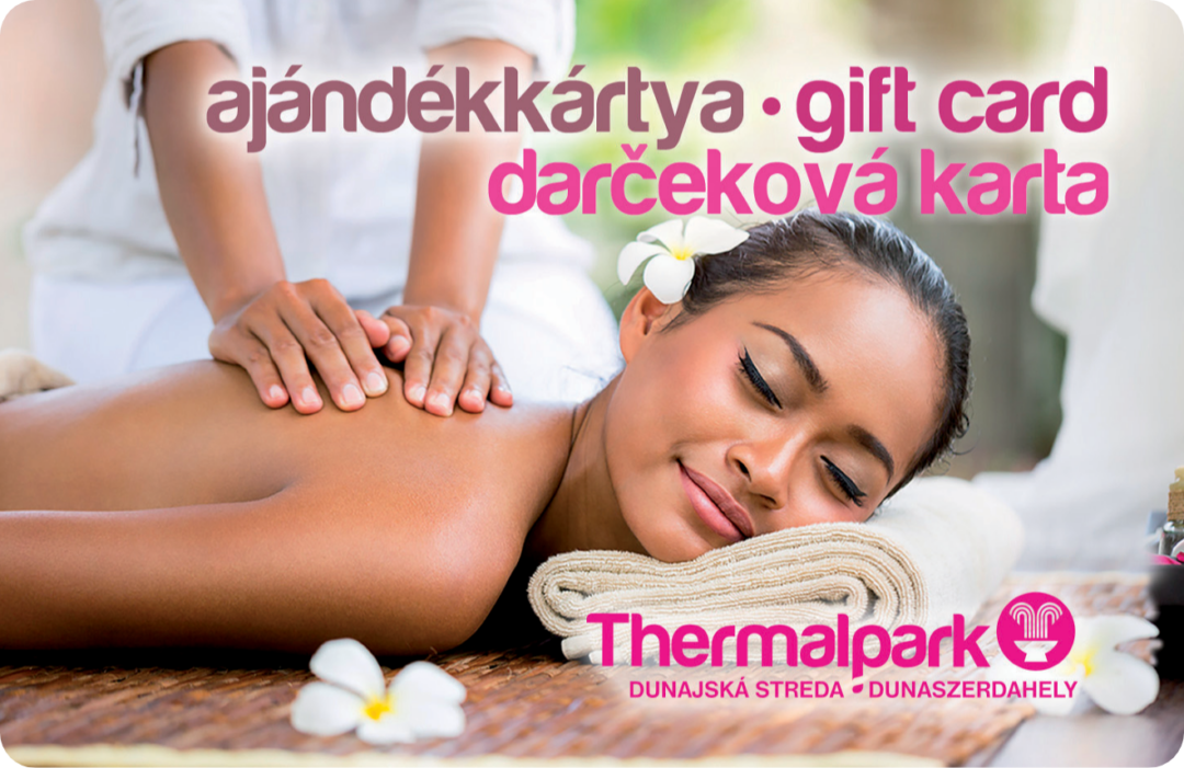 Ajándékkártya masszázs dizájnnal