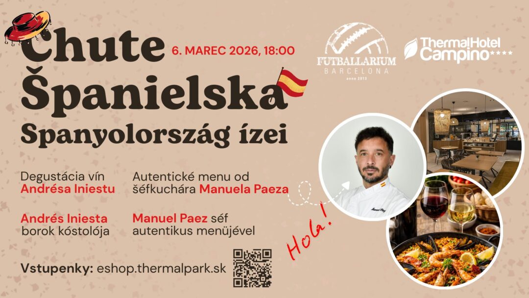 FUTBALLARIUM – Večera s vínami Andrésa Iniestu & katalánske menu